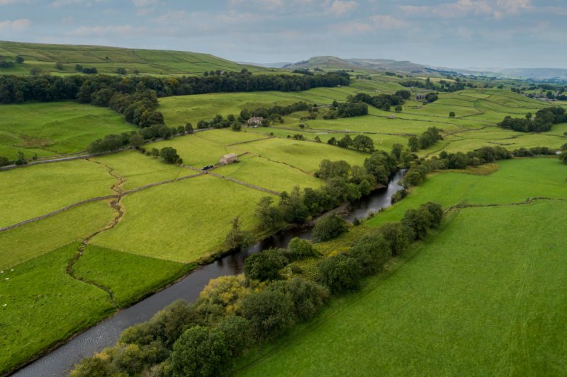 View of Wensleydale and the Ure River