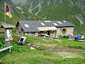 Mountain hut on the GR5