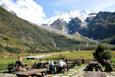 Terrace at Refuge Miage