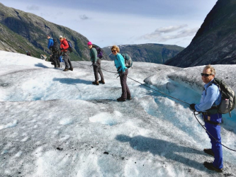 Glacier walk, Norway