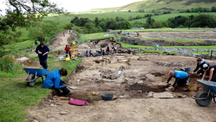 excavation site at Vindolanda