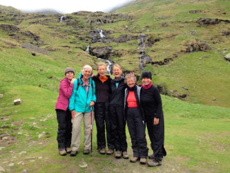 Happy hikers in the Lake District