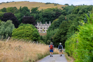 Hikers on the Cotswold Way