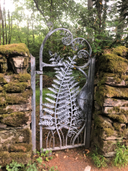 Wrought iron fern gate in Grasmere