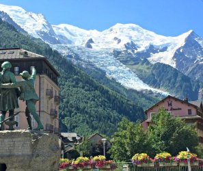 Mont Blanc from Chamonix