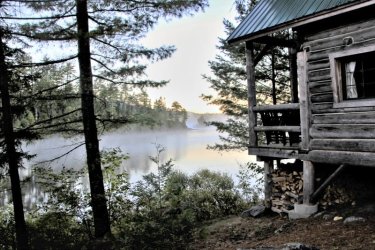 Morning on the lake, Western Maine Hut Hike